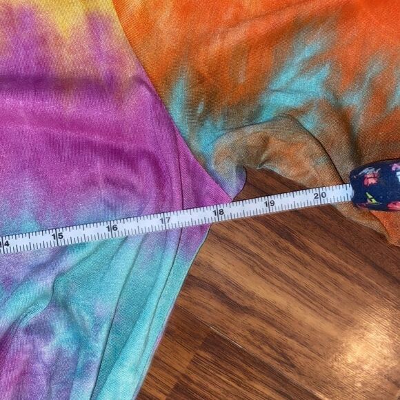 Shein NWOT Rainbow Short Sleeve Tie-Dye Dress w Belt Womens Size S - Picture 5 of 6